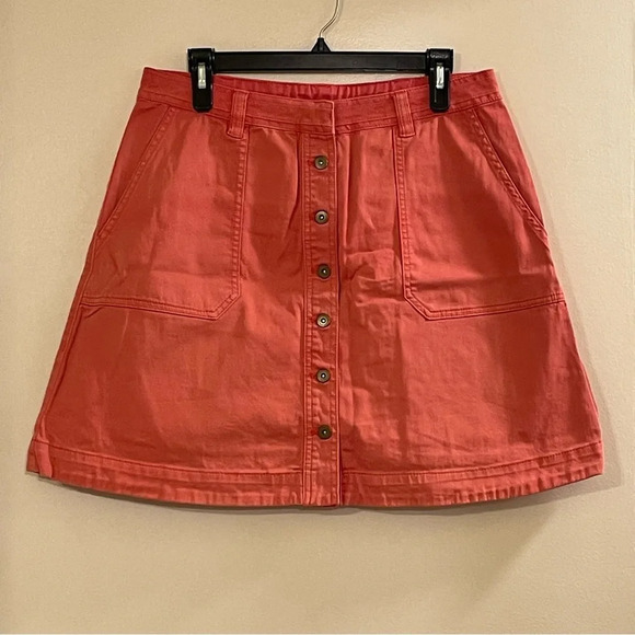 PILCRO AND THE LETTERPRESS by ANTHROPOLOGIE Chino Skirt‎ in Red Rouge - Picture 5 of 9
